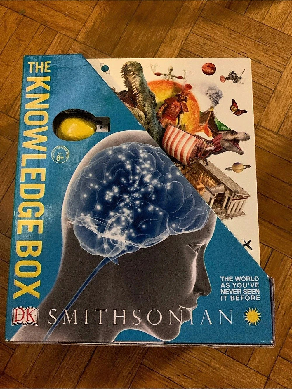 DK The Knowledge Box Smithsonian Book Collection Blue with Brain USB Drive
